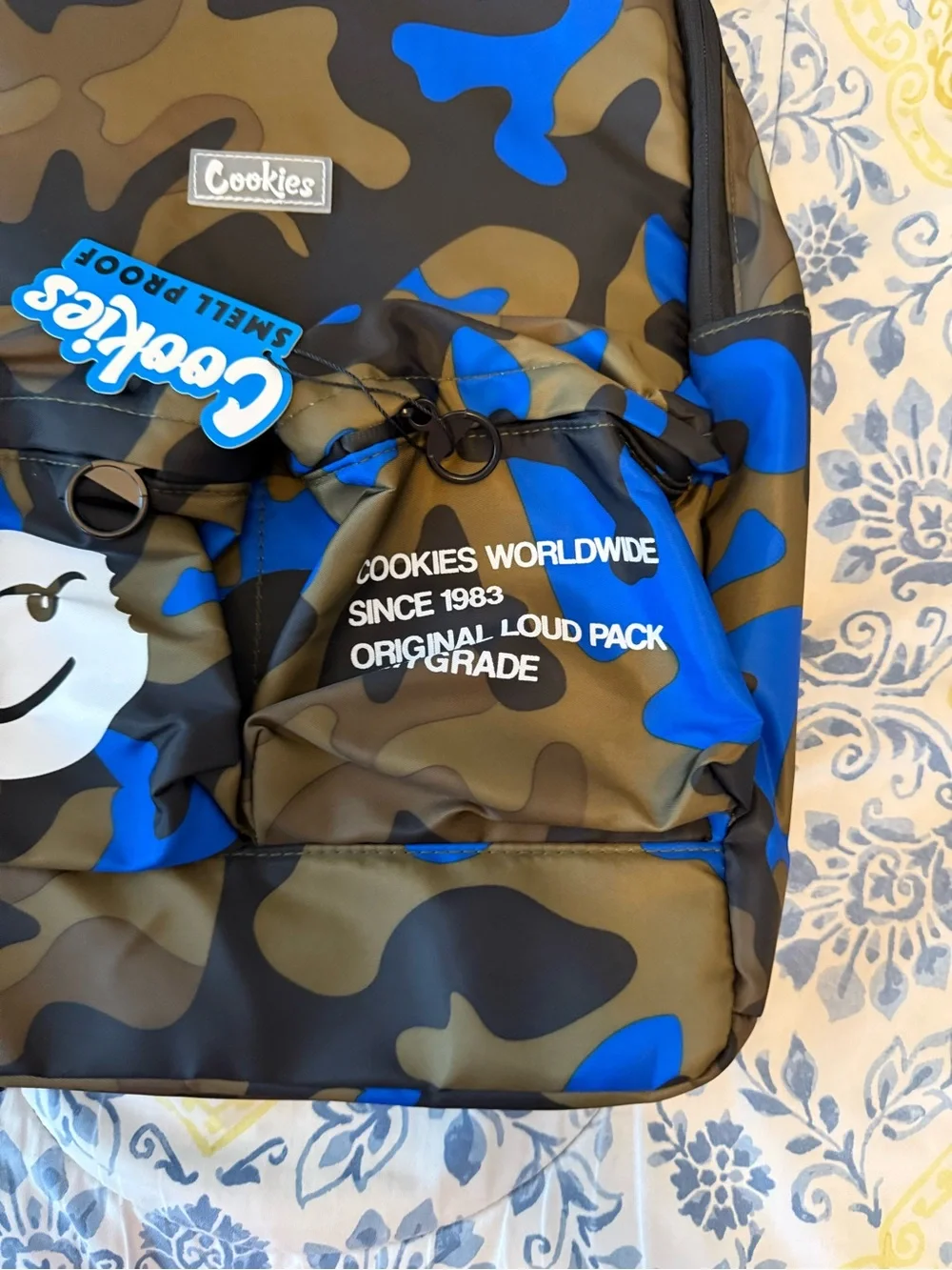 Cookies Blue & Brown Camo Backpack for Men